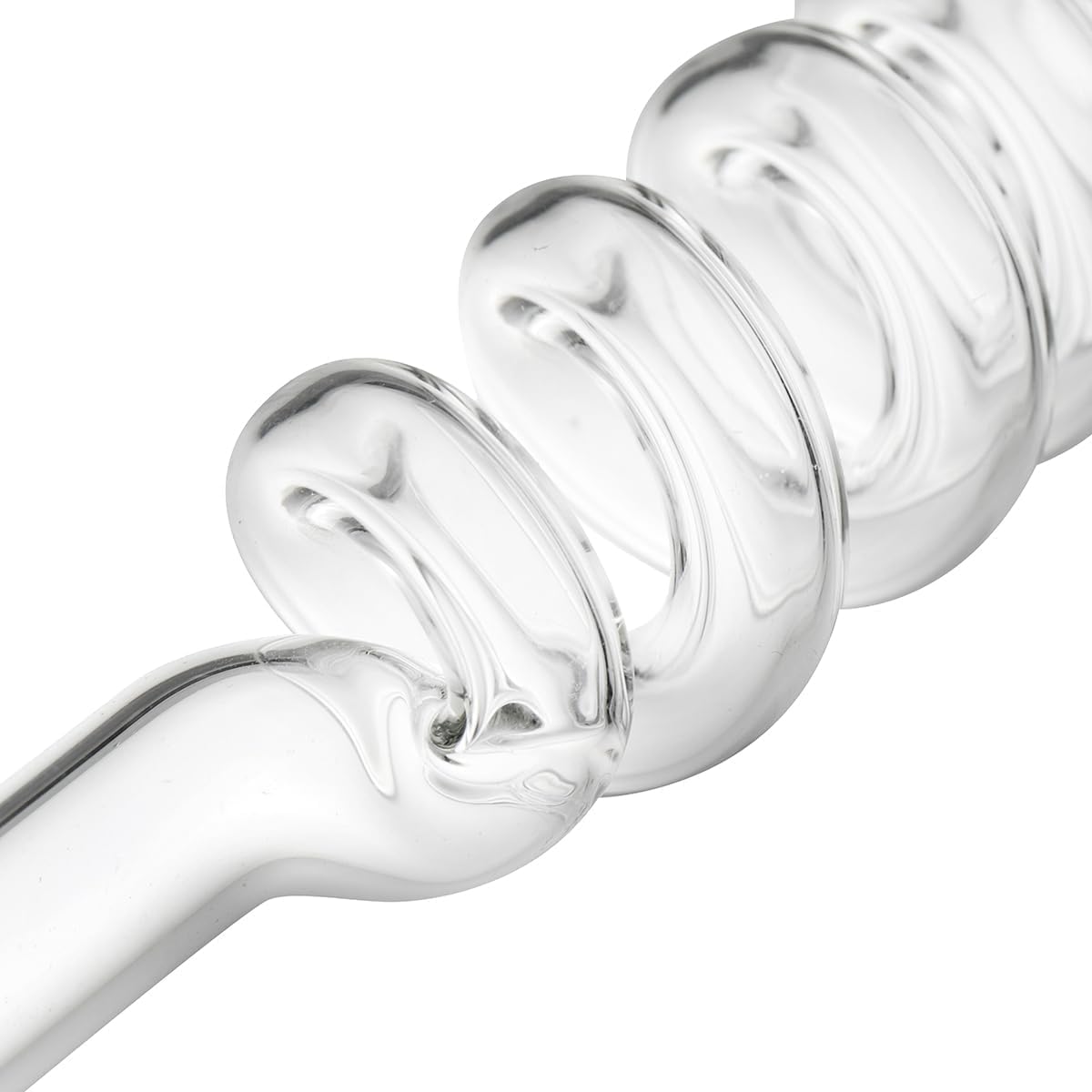 Cooling Glass Stem Mouthpiece for the POTV LOBO and ONE - Spiralled Cooling Airflow Path