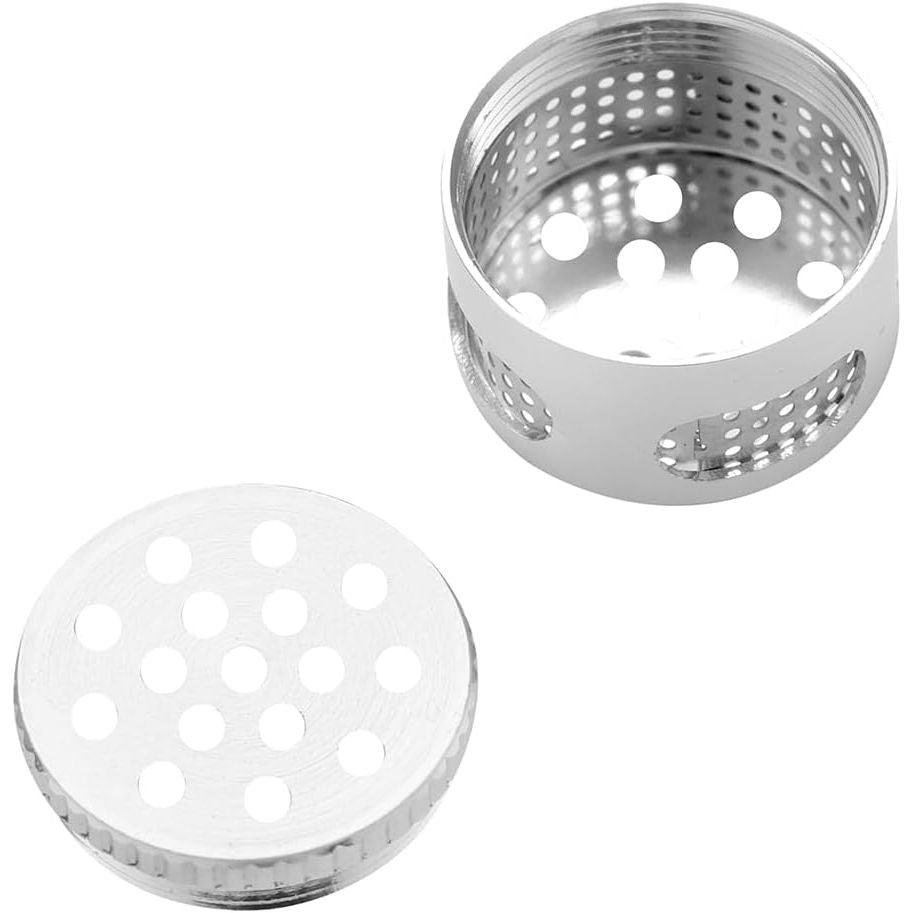 Dosing Capsules for LimeLight Frolic, Solid Aluminium Design with Screw Lid, Pack of Two