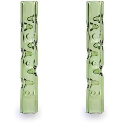 Green Glass Mouthpiece for Dynavap Tip, Cooling Stem Accessory, 2 Pack