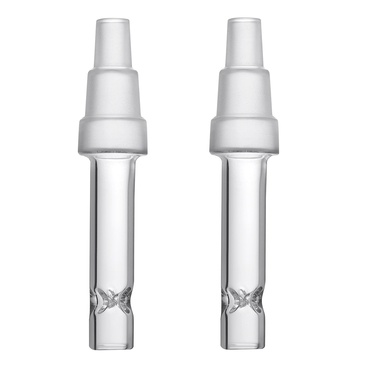 Water Tool Adapter Stem for Arizer ArGo – 70mm, High Air Flow XL, Fits 10mm/14mm/18mm, Ultra Thick Glass, Pack of 2