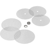 Normales Sieb-Set für Volcano Solid Valve Aromadiffusor, Ersatzsieb-Set (3 obere, 3 untere Siebe sowie 1 Mutter und 1 Unterlegscheibe) - Normales Maschengewebe