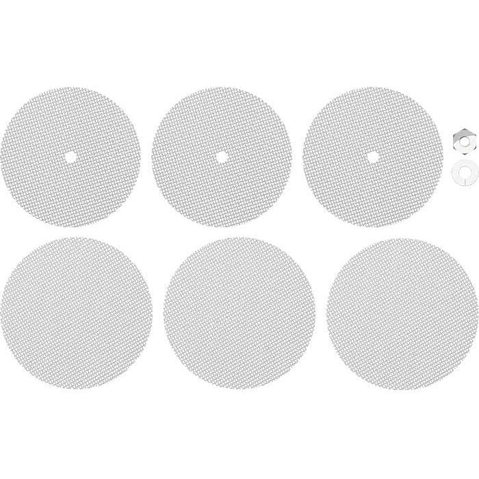 Normal Screen Set for Volcano Easy Valve Aroma Diffuser Spare Screen Set (3 Upper, 3 Lower Screens and 1 Nut and 1 Washer) - Normal Mesh