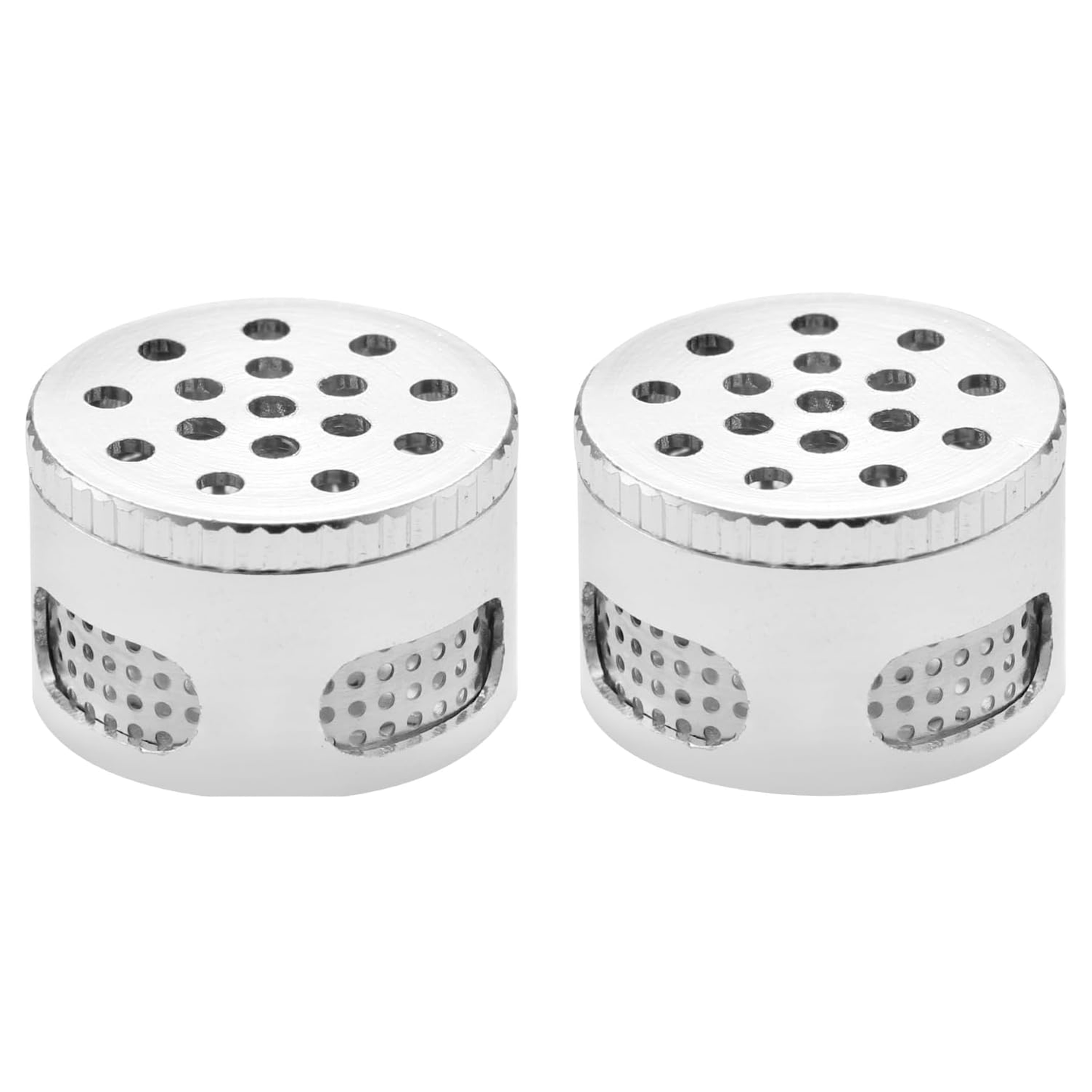 Dosing Capsules for LimeLight Frolic, Solid Aluminium Design with Screw Lid, Pack of Two