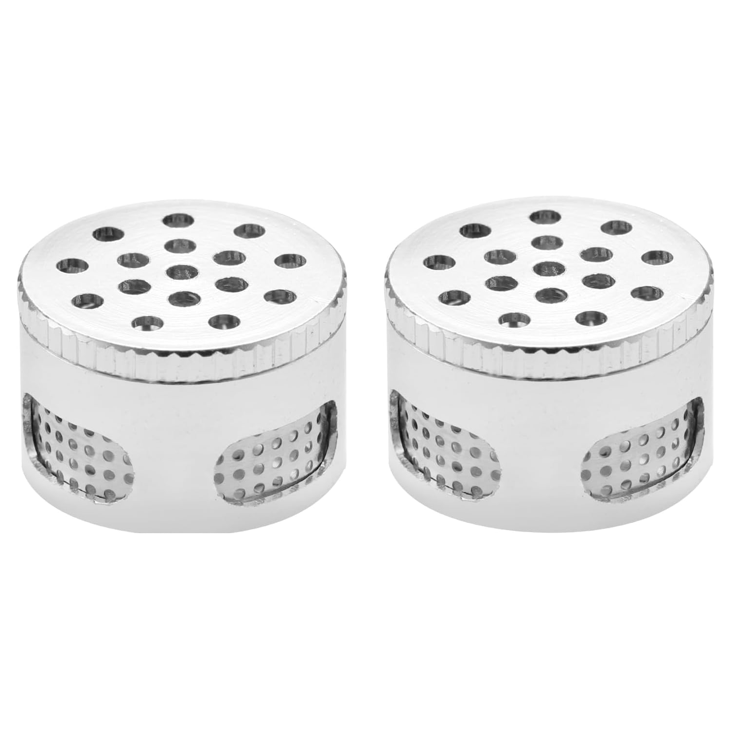 Dosing Capsules for LimeLight Frolic, Solid Aluminium Design with Screw Lid, Pack of Two