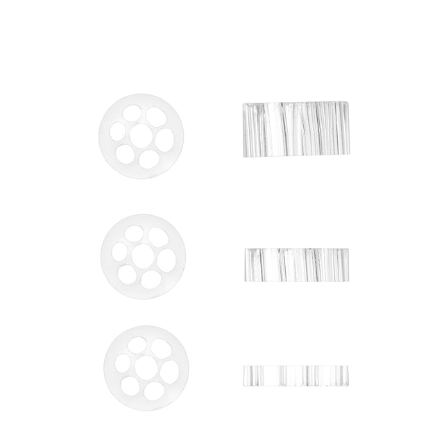 Glass Tube Stem Backspacer Set for XMax V3 Pro & XLux Roffu, 2mm, 3mm, 5mm Spacers, Pack of 3