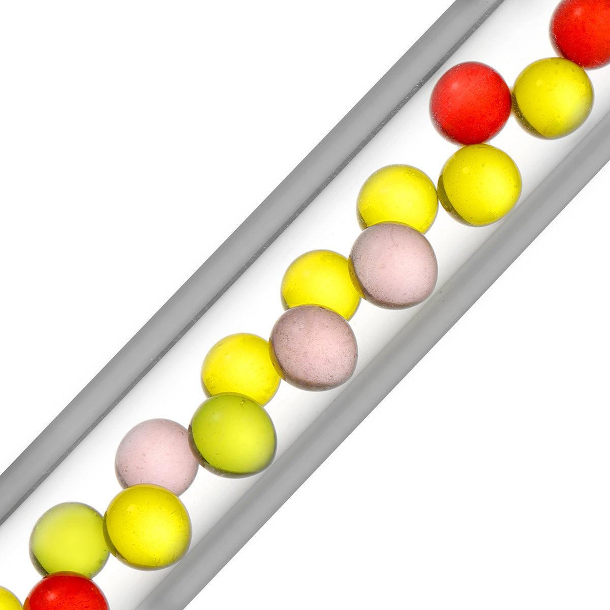 High Airflow Cooling Colored Balls Stem for Arizer Solo 3, Air 2 Max – Short 70mm, Ultra Thick Glass, Pack of 2