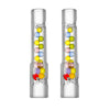 Arizer Solo 3 / Air 2 Max Hochluftstrom-Glasmundstück mit farbigen Kühlkugeln – kurz 70 mm, extra dickes Glas, 2er-Pack