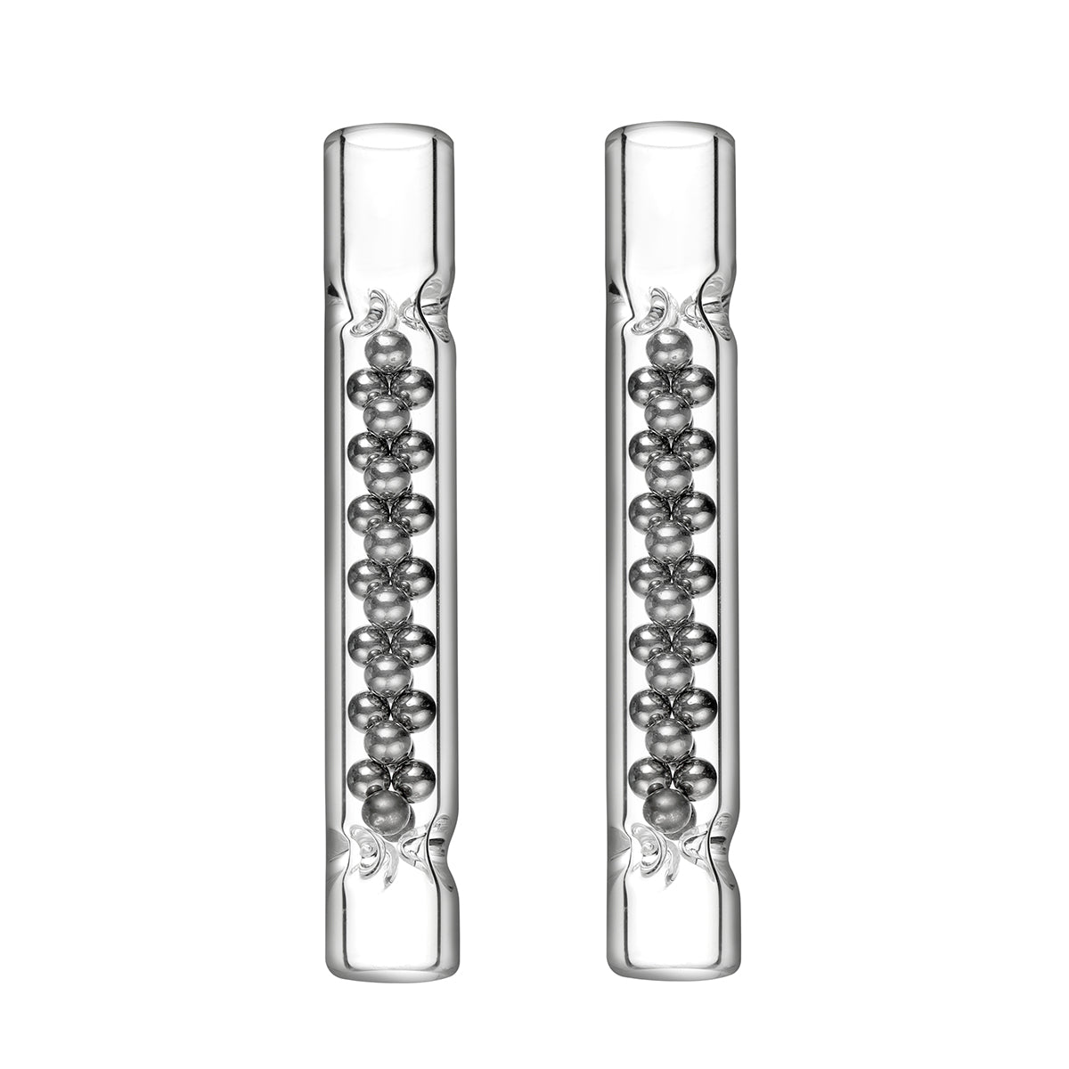 Slim Stainless Steel Metal Balls Super Cooling Mouthpiece Body Stem for Dynavap Tips, Pack of 2