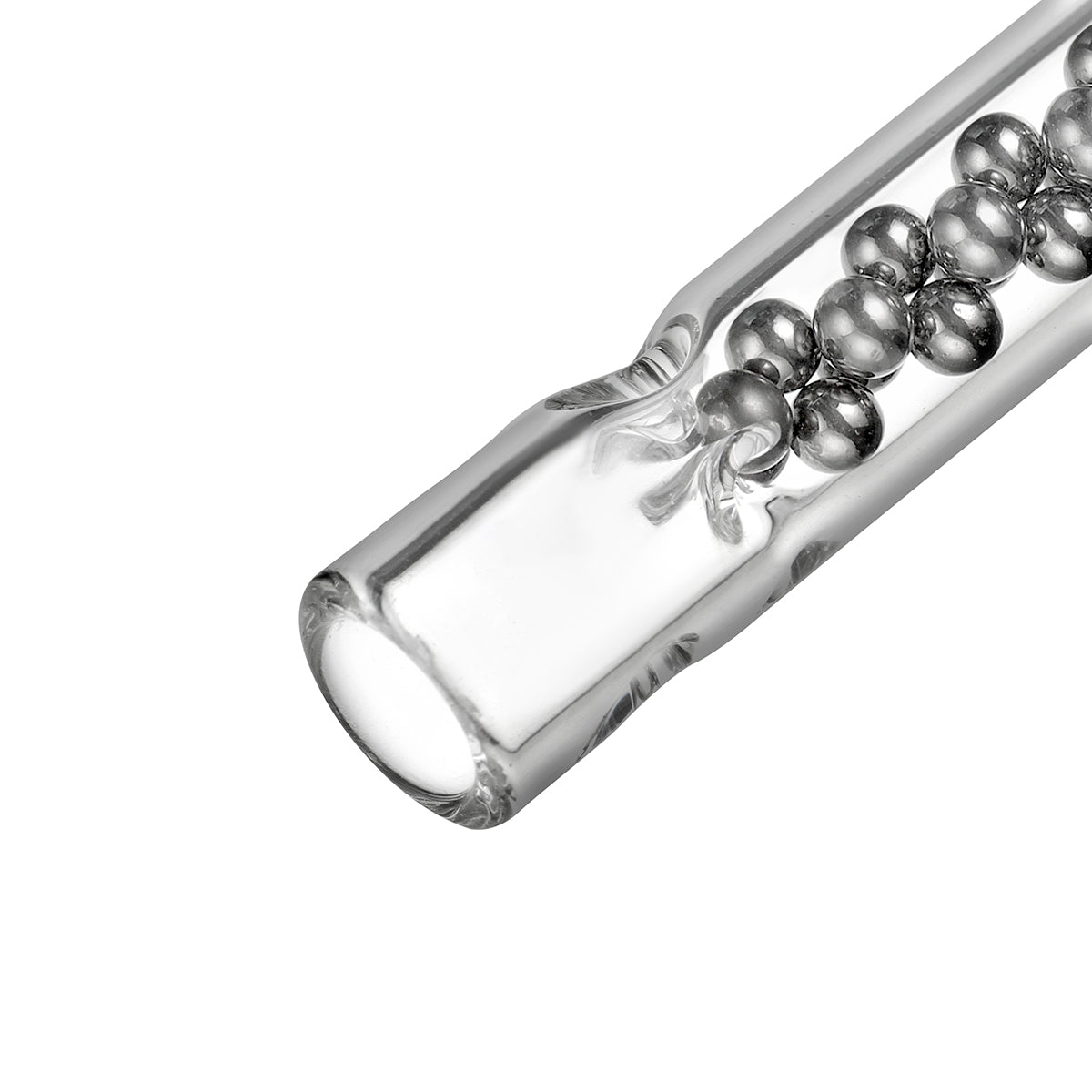 Slim Stainless Steel Metal Balls Super Cooling Mouthpiece Body Stem for Dynavap Tips, Pack of 2