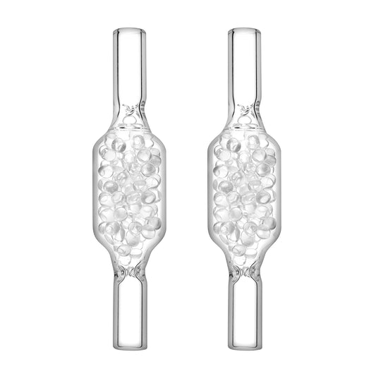Cooling Beads Stem for Dynavap, Large Glass Balls Mouthpiece Body Stem for Dynavap Tips, Pack of 2