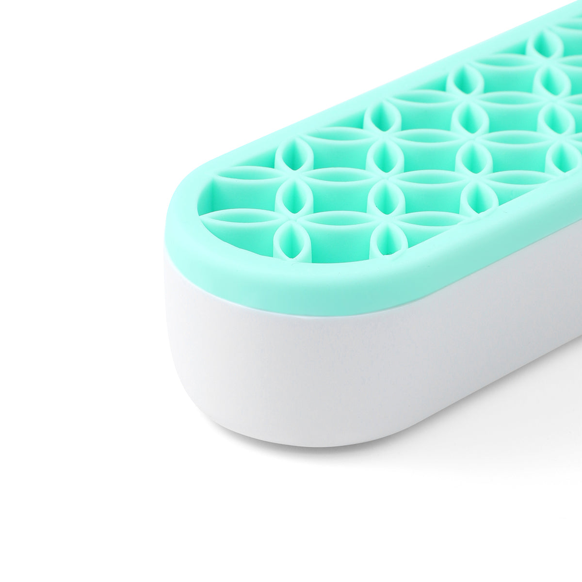 Desktop Glass Stem, Tube and Accessories Organizer for DHVs, Flexi Silicone Interior, Green