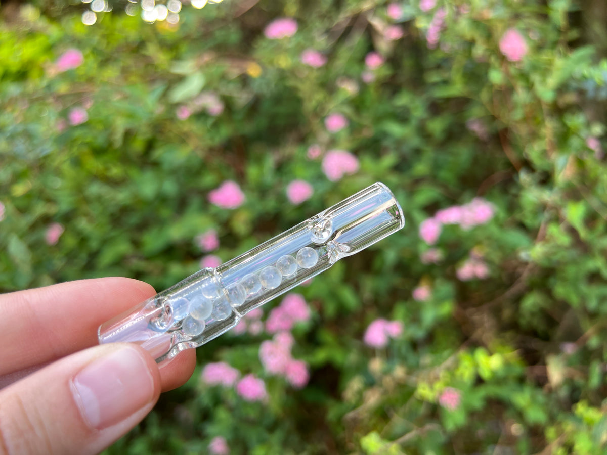„Glacier“ Kühlmundstück mit Glasperlen (70 mm) für Arizer Solo 3 und Air Max