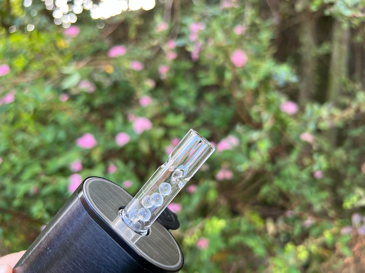 „Glacier“ Kühlmundstück mit Glasperlen (70 mm) für Arizer Solo 3 und Air Max
