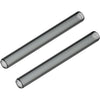 Long Glass Mouthpiece Stems for POTV LOBO and ONE - 2 Pack Straight Half-Black Vaporizer Accessory Set (120mm)