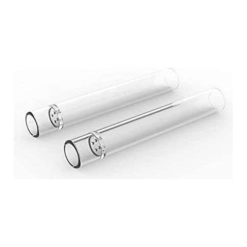 SHORT 70mm Glass Stem Mouthpieces for Arizer ArGo / ArGo SRT , Pack of 2