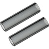 Short Glass Mouthpiece Stems for POTV LOBO and ONE - 2 Straight Half-Black Vaporizer Accessory Set (45mm)