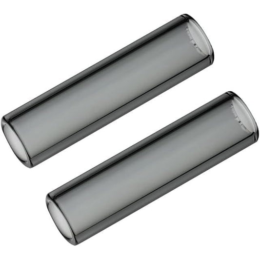 Short Glass Mouthpiece Stems for POTV LOBO and ONE - 2 Straight Half-Black Vaporizer Accessory Set (45mm)