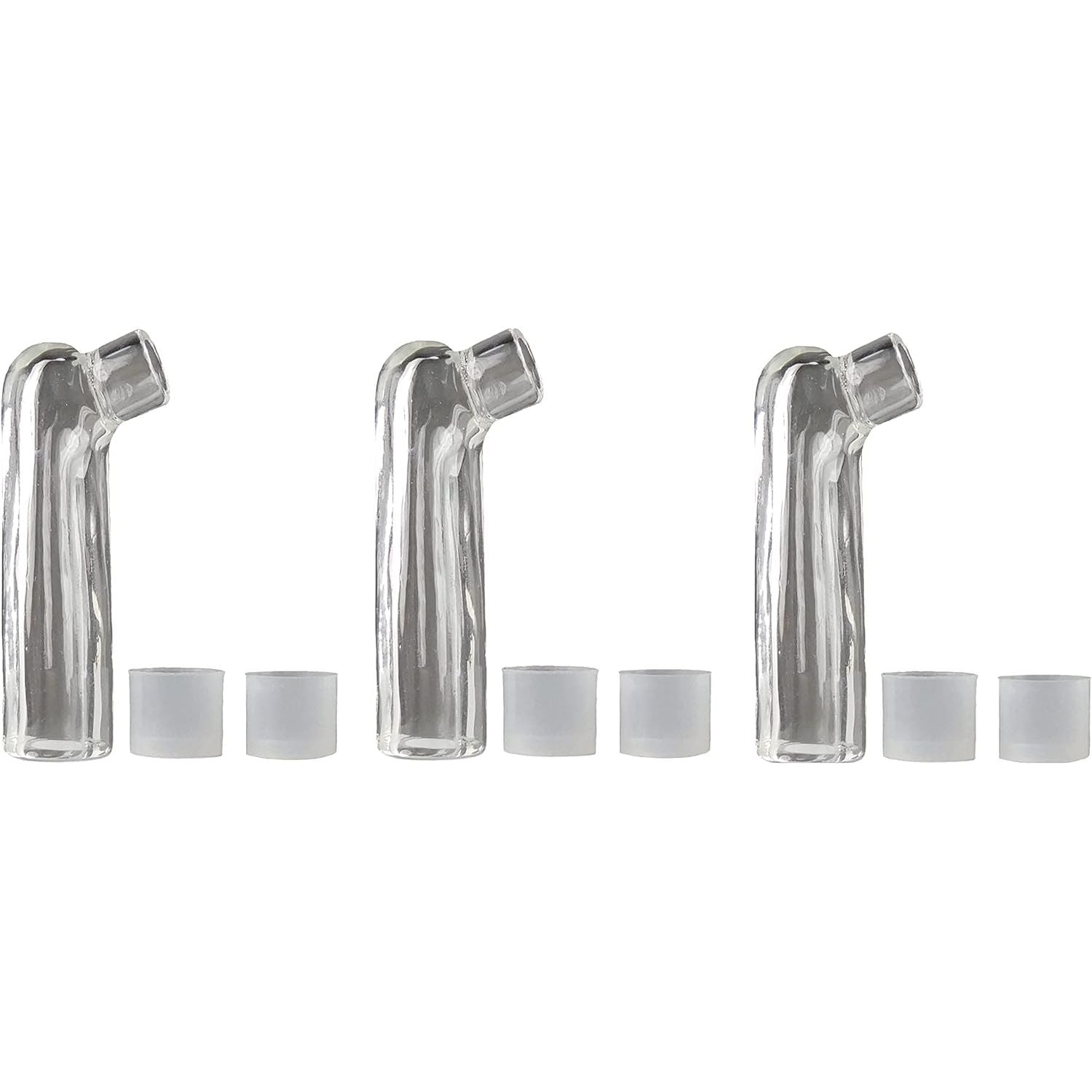 Short Glass Mouthpiece for the Mighty/Crafty Vaporizers, Pack of 3