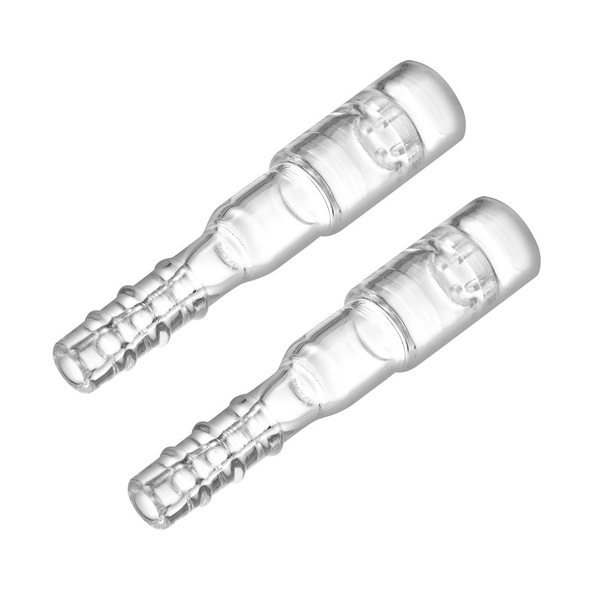 Stem for Arizer Solo 3, Air 2 Max – Short 70mm with Tapered Connector for Silicone Whip Tubes, Ultra Thick Glass, Pack of 2