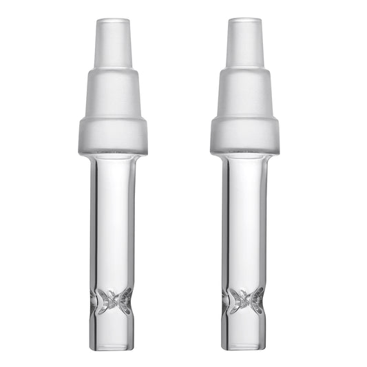 Water Tool Adapter Stem for Arizer ArGo / ArGo SRT – 70mm, High Air Flow, Fits 10mm/14mm/18mm, Ultra Thick Glass, Pack of 2
