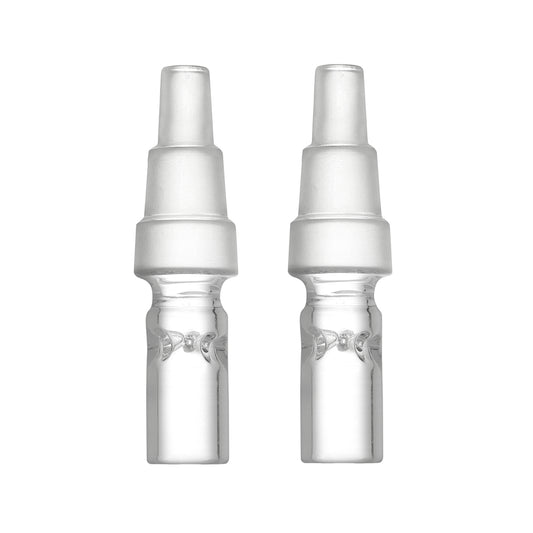 Water Tool Adapter Stem for Arizer Solo 3, Air 2 Max – 70mm, High Air Flow XL Deep Fill, Fits 10mm/14mm/18mm, Ultra Thick Glass, Pack of 2