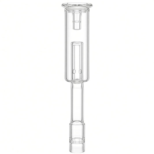 Pop-Top Wasser-Bubbler aus klarem Borosilikatglas mit aufgesetztem Deckel-Mundstück
